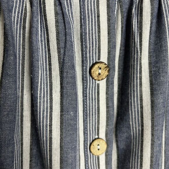 Haute Monde Blue & White Striped Keyhole Front Sundress - Picture 8 of 12
